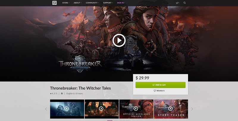 Thronebreaker: The Witcher Tales ยอดขายไม่ถึงเป้าเหตุทีมงานเจาะกลุ่มผู้เล่นผิดฝั่ง