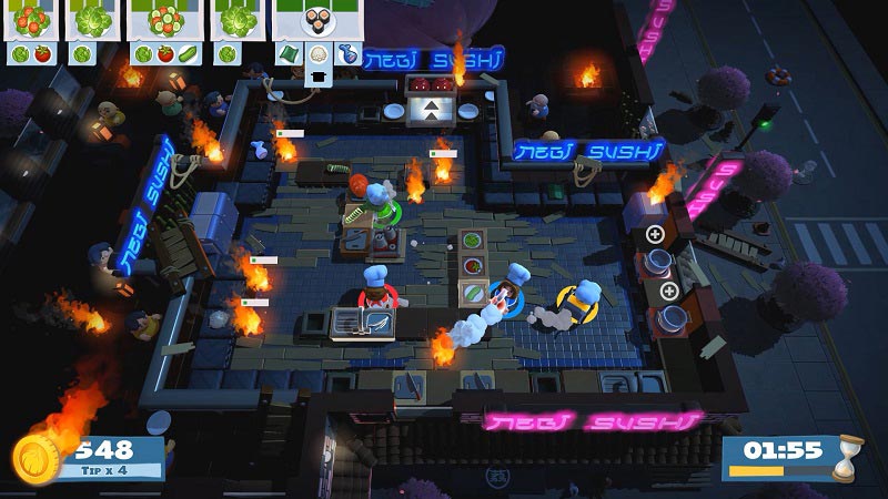 อลหม่านทำอาหารสุดแนว ห้องครัวอลเวงกันได้แล้วในเกม Overcooked! 2