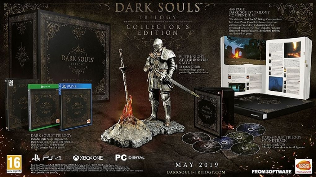 Dark Souls Trilogy ประกาศวันวางจำหน่ายเพราะรายละเอียดชุด Collectors Edition
